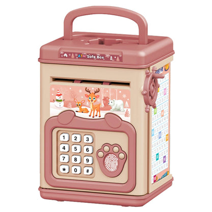 Rynx | Piggy Bank Play Money Box with Password, Fingerprint Voice Signal for 3+ Years Gold
