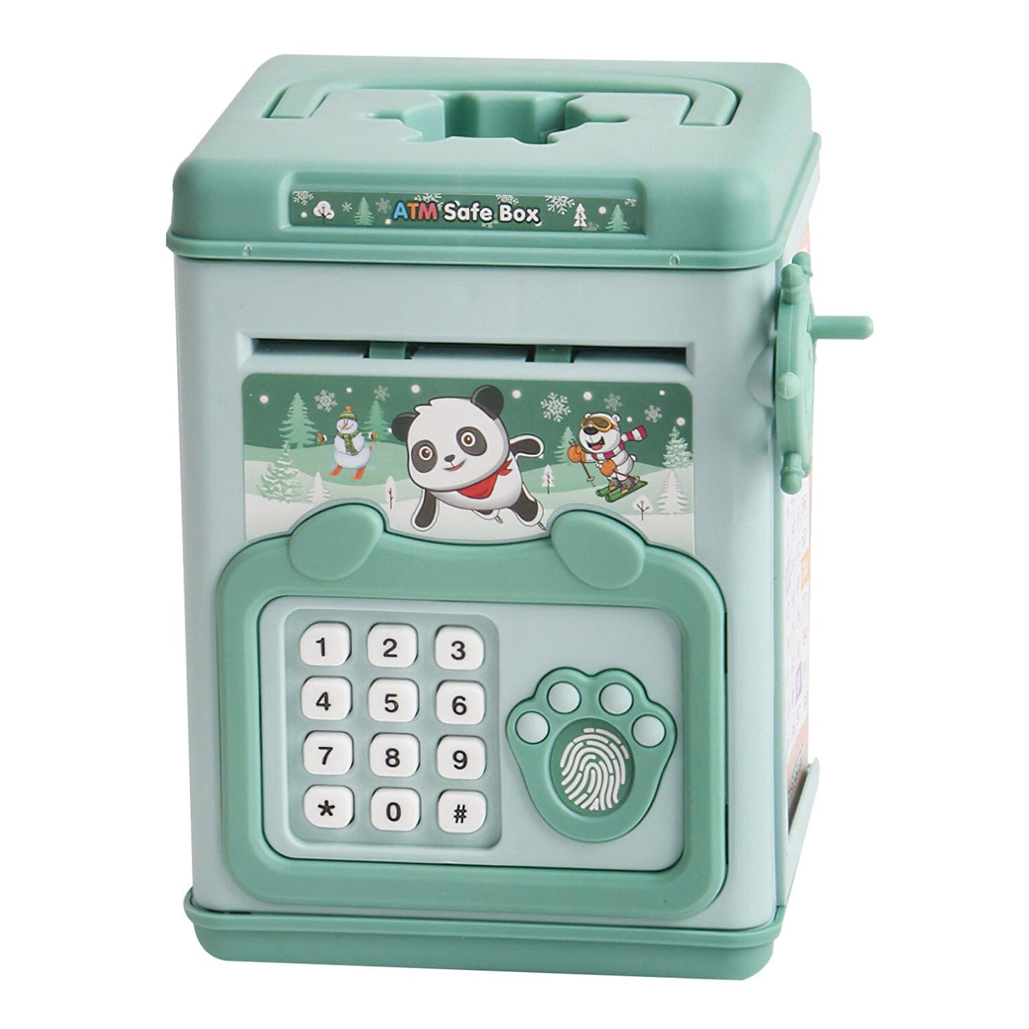 Rynx | Piggy Bank Play Money Box with Password, Fingerprint Voice Signal for 3+ Years Gold