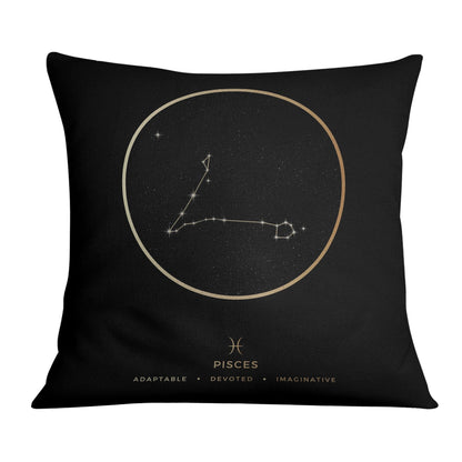 Rynx | Fishes Properties Gold Pillow