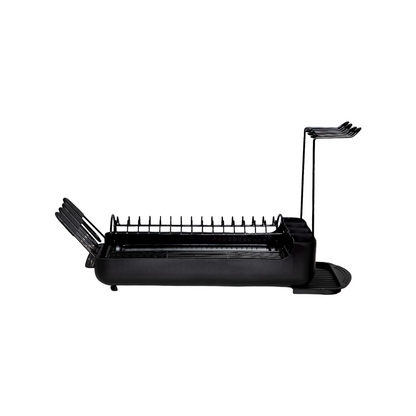 Rynx | 2-tier dish rack with removable drip tray – Large capacity workspace organizer