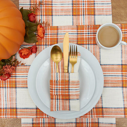 Rynx | Plaid Table Sets, Napkins and Runner Set | Autumn Glow