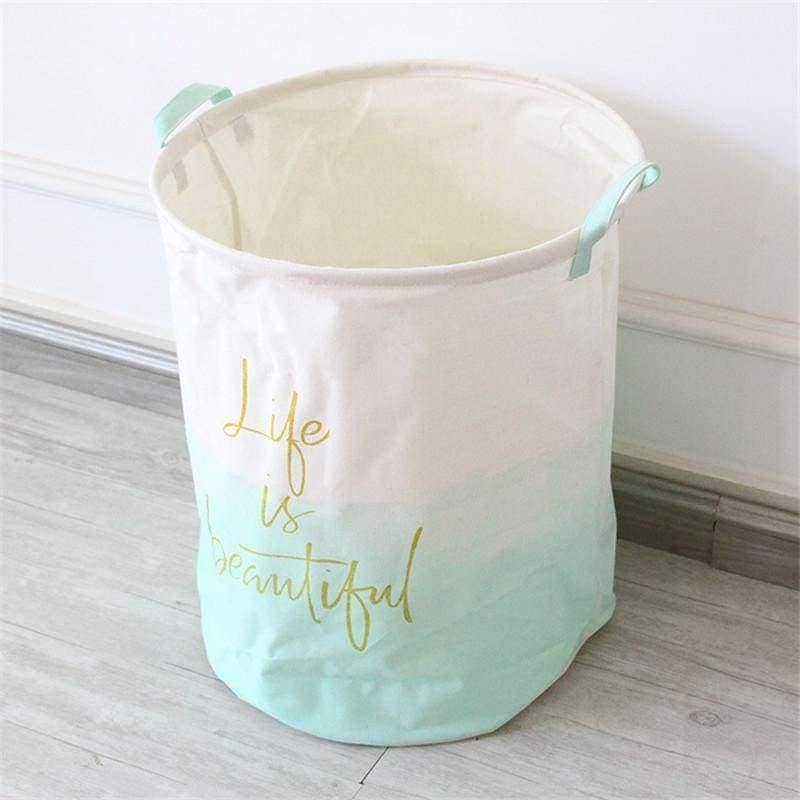 Rynx | New Home Storage & Organization Folding Patchwork Letter Print Clothes Toy Organizer Laundry Storage Box