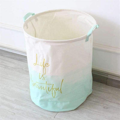 Rynx | New Home Storage & Organization Folding Patchwork Letter Print Clothes Toy Organizer Laundry Storage Box