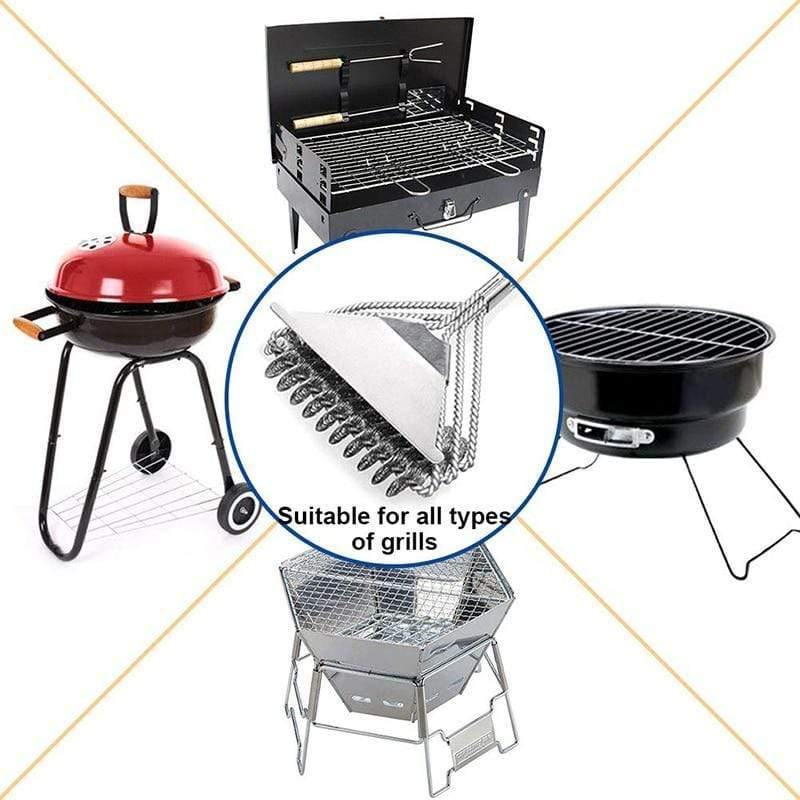 Rynx | Grill brush and scraper, BBQ cleaner Perfect tools for all grill types including Weber Ideal grill gadgets accessories brushes