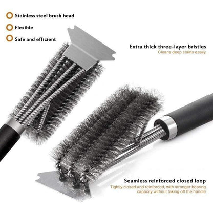 Rynx | Grill brush and scraper, BBQ cleaner Perfect tools for all grill types including Weber Ideal grill gadgets accessories brushes