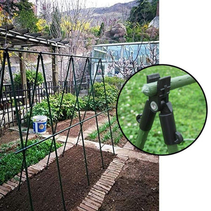 Rynx | 5 Piece Plant Support Awning Post Accessories A Clip Quickly Set Up Climbing Vine Holder Plant Steel Tube Holder Garden Support