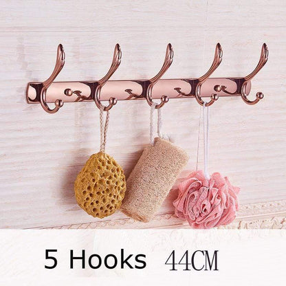 Rynx | Gold Bathroom Accessories Brass Wall Mounted Toilet Brush Paper Towel Holder Shelf Glass Shelf Bath Hardware Set