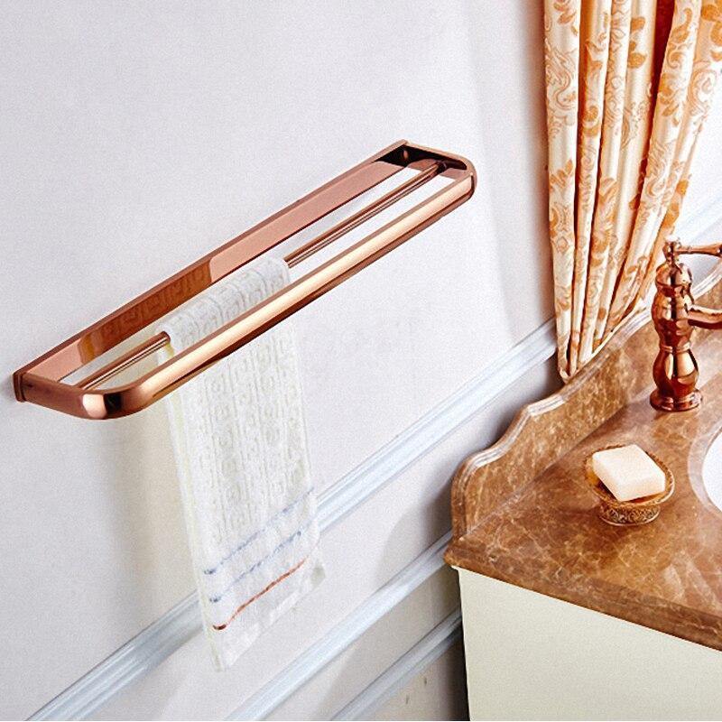 Rynx | Gold Bathroom Accessories Brass Wall Mounted Toilet Brush Paper Towel Holder Shelf Glass Shelf Bath Hardware Set