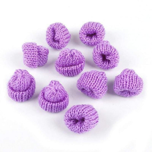Rynx | 10 pieces sewing mini soft hat for clothing decoration doll hat children hair accessories DIY craft material
