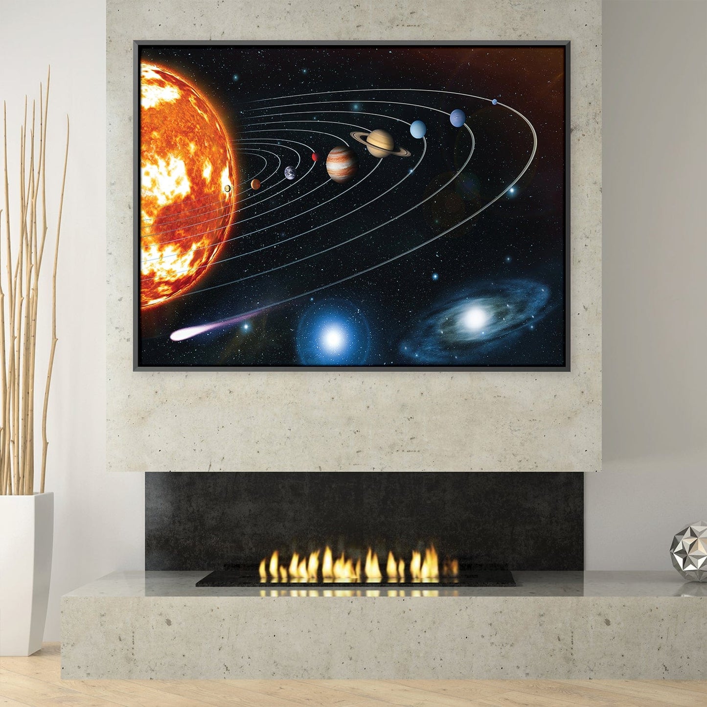 Rynx | Planets and Galaxies Canvas