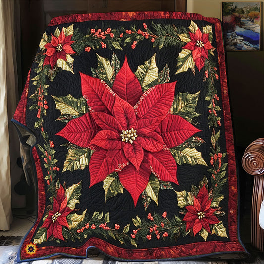 Rynx | Poinsettia Sparkle Night Blanket