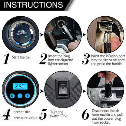 Rynx | Portable Air Compressor Pump Tire Inflator