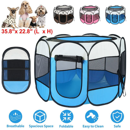 Rynx | Portable Foldable Pet Play Area For Dogs Cats Other Pets