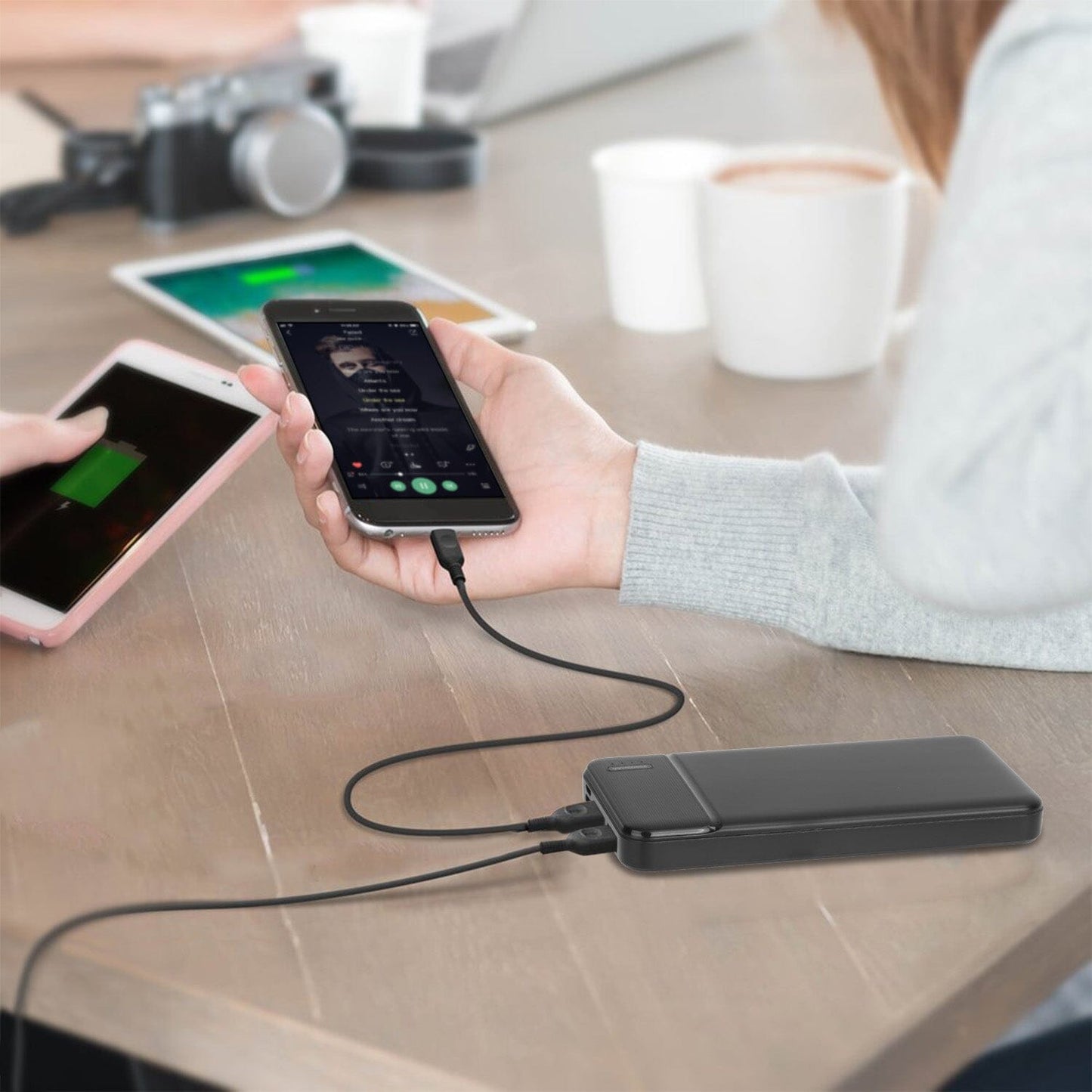 Rynx | Portable Power Bank Phone Charger with 1 Micro USB Cable