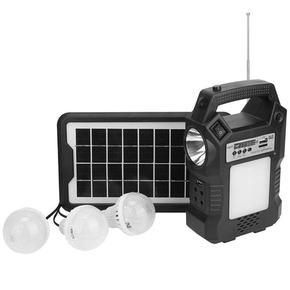 Rynx | Portable solar station with flashlight and 3 light bulbs