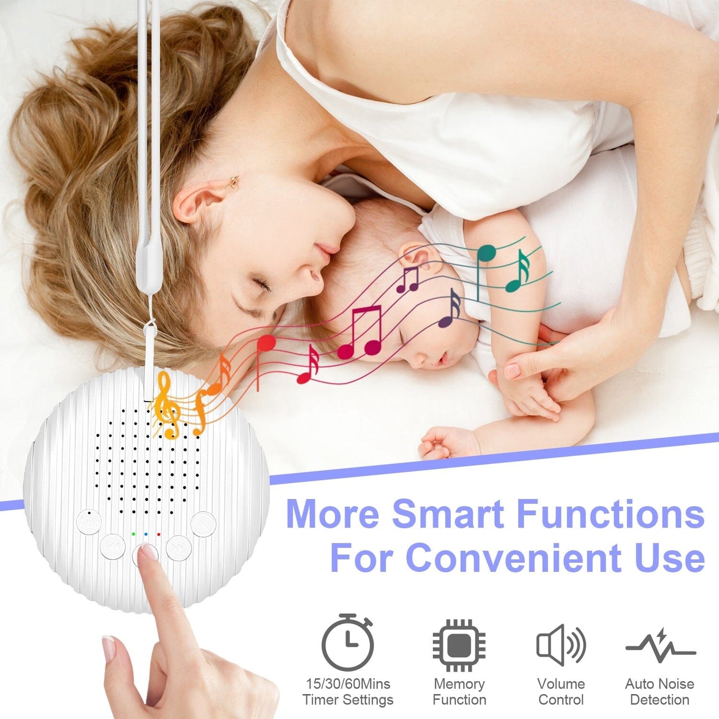 Rynx | Portable White Noise Sound Machine for Sleep Aid
