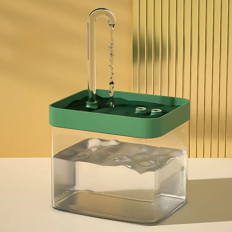 RYNX | Ultra-Quiet Pet Water Fountain With Smart Filtration - 1.5 L Stainless Steel