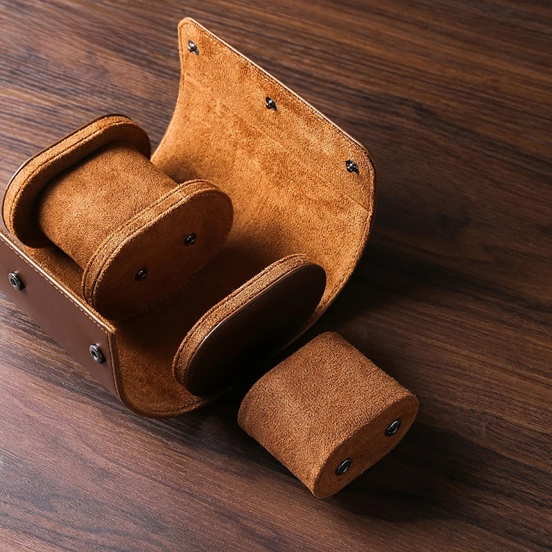 Rynx | Vintage Leather 3-Slot Men's Watch Box for Travel