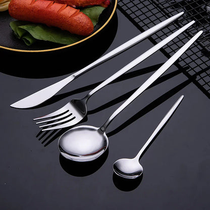Rynx | Premium Cutlery Set - 24-Piece Stainless Steel - Perfect For Parties