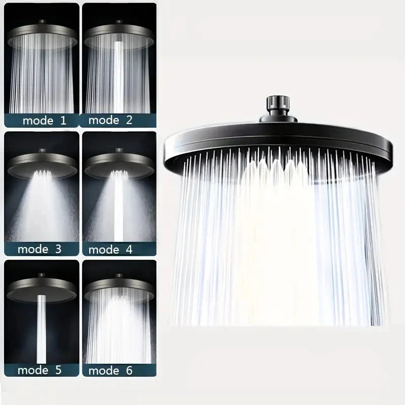 Rynx | Premium High Pressure Shower Head - Top Spray, Wide Coverage, Lotus Design