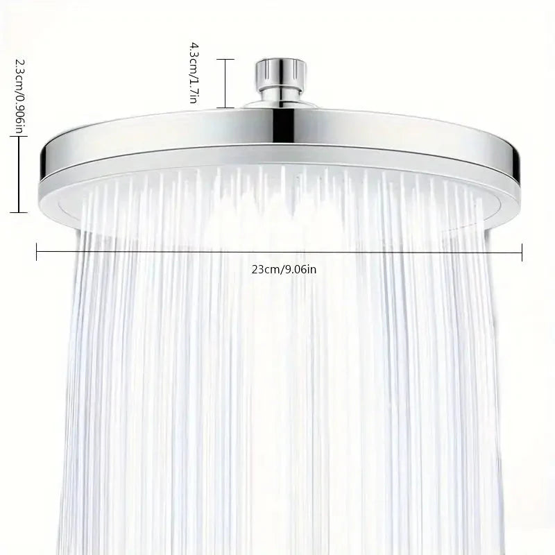 Rynx | Premium High Pressure Shower Head - Top Spray, Wide Coverage, Lotus Design