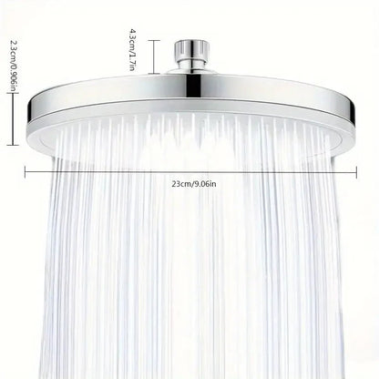 Rynx | Premium High Pressure Shower Head - Top Spray, Wide Coverage, Lotus Design