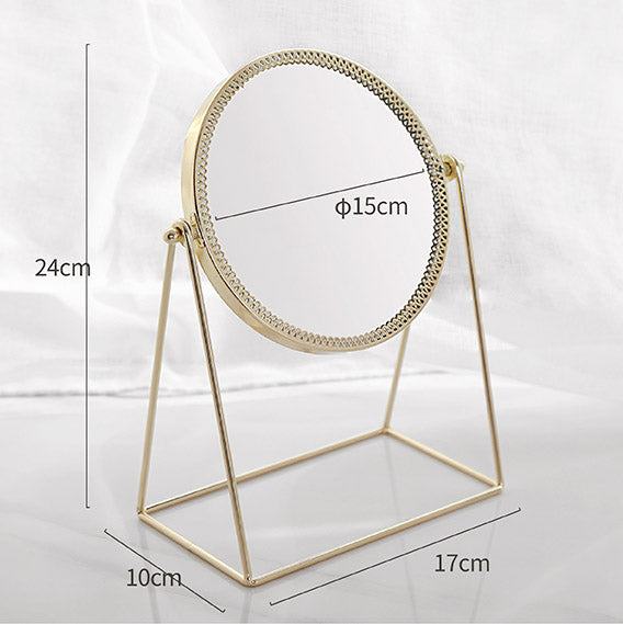 Rynx Elegance Gold Lace Round Mirror