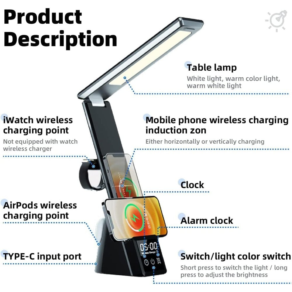 Rynx | LED Desk Lamp with Wireless Charger