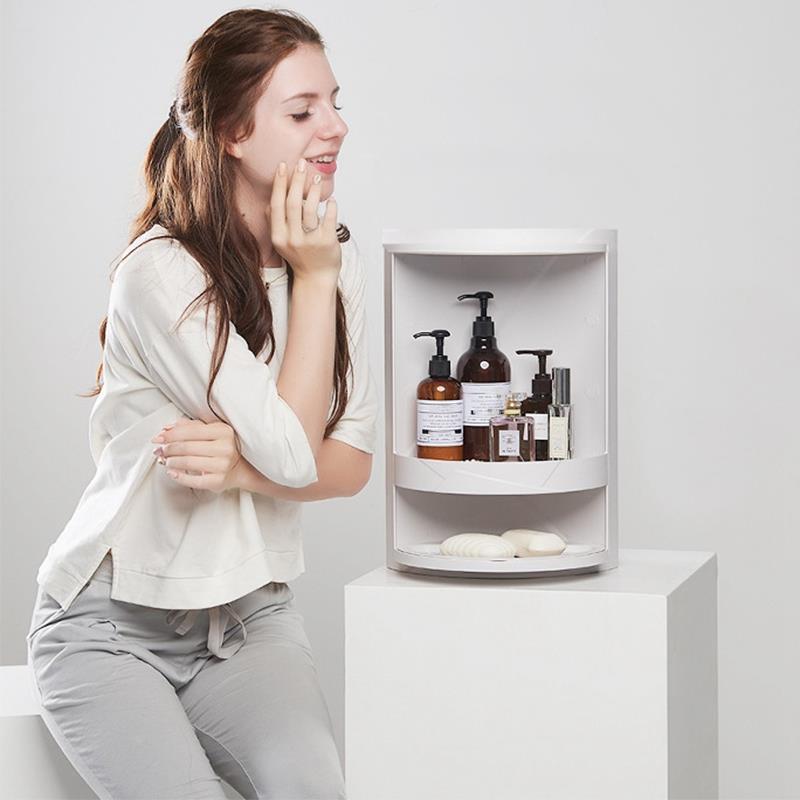 RYNX | Bathroom 360 degree rotatable triangle shelf