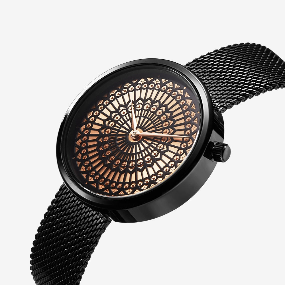 Rynx | Women's Full Steel Mesh Strap Waterproof Watch