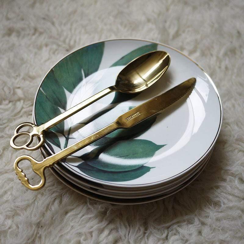 Rynx | JungleWave Tropical Ceramic Dinnerware | Exotic Design | High-Quality Plates & Bowls