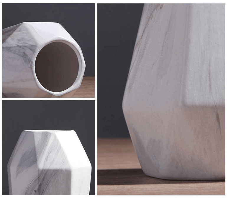 Rynx | GeoMarble Geometric Marble Vases | Timeless Design | High-Quality Decoration | Perfect for Home