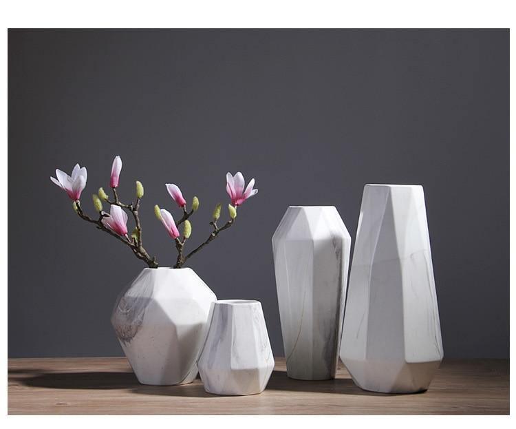 Rynx | GeoMarble Geometric Marble Vases | Timeless Design | High-Quality Decoration | Perfect for Home