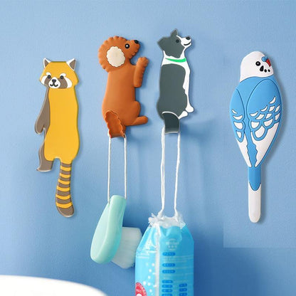 Rynx | HookyPets Adhesive Hooks in Animal Design | Versatile Wall & Refrigerator Hooks | Practical & Decorative