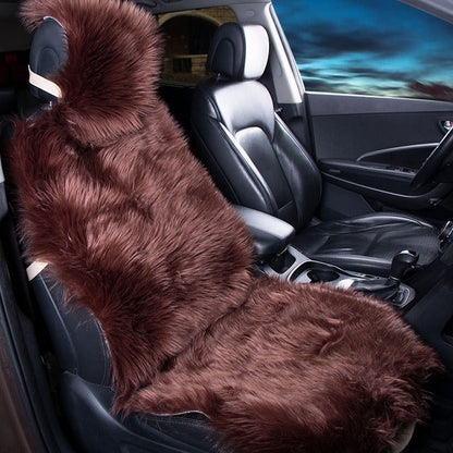 Rynx | Long Fake Fur Universal Artificial Car Seat Covers, Cute Plush