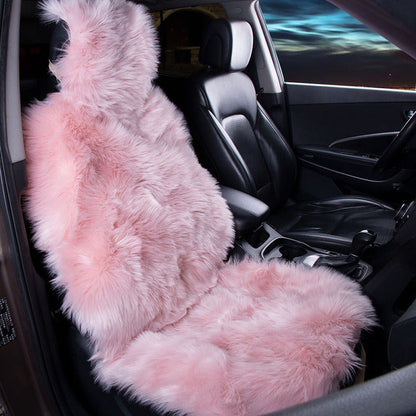 Rynx | Long Fake Fur Universal Artificial Car Seat Covers, Cute Plush