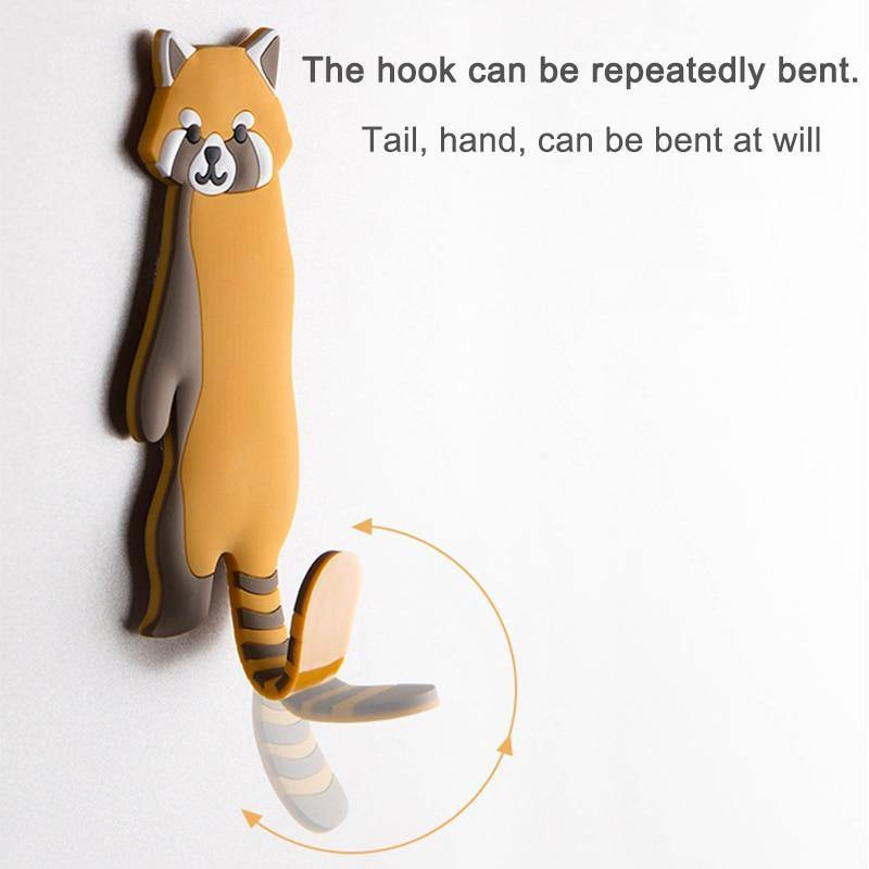Rynx | HookyPets Adhesive Hooks in Animal Design | Versatile Wall & Refrigerator Hooks | Practical & Decorative