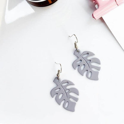 Rynx | NatureChic Monstera Earrings | Dangle Style | Timeless Jewelry