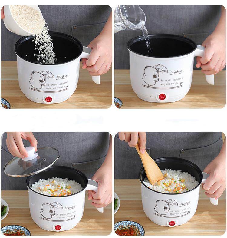 Rynx | Mini Electric Double Layer Hot Pot Rice Cooker