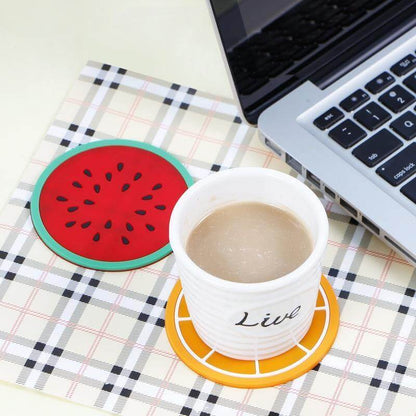 Rynx | 5pcs Silicon Custom Fruit Coasters