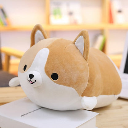 RYNX | Corgi Plush – Perfect for Cuddling and Playing Brown