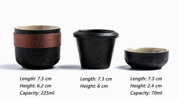 Rynx | Portable Chinese Kung Fu Ceramic Tea Mug