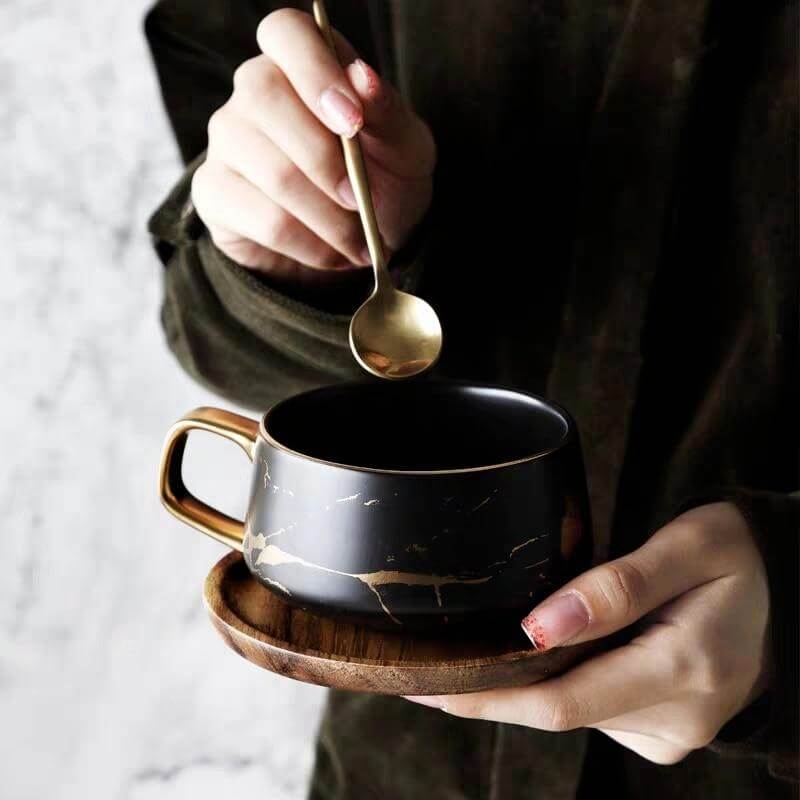 Rynx | Elegant Nordic Marble Ceramic Coffee Mugs