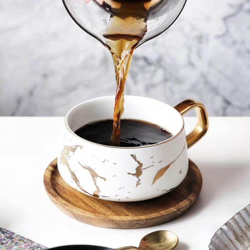 Rynx | Elegant Nordic Marble Ceramic Coffee Mugs