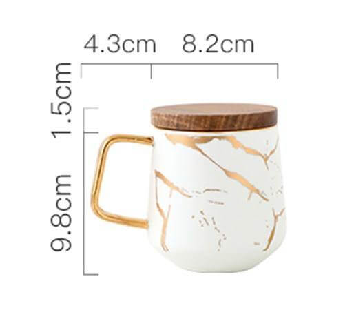 Rynx | Elegant Nordic Marble Ceramic Coffee Mugs