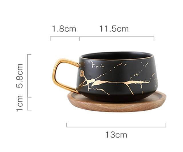 Rynx | Elegant Nordic Marble Ceramic Coffee Mugs