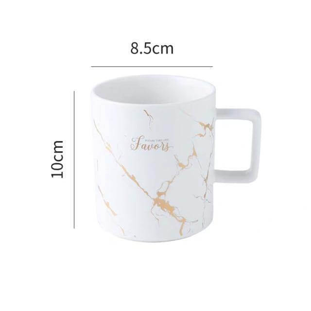Rynx | Elegant Nordic Marble Ceramic Coffee Mugs