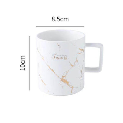 Rynx | Elegant Nordic Marble Ceramic Coffee Mugs