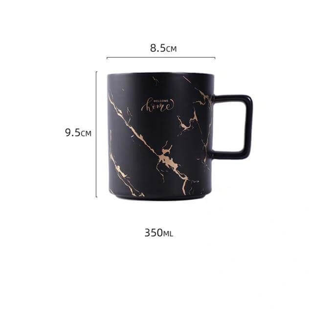 Rynx | Elegant Nordic Marble Ceramic Coffee Mugs