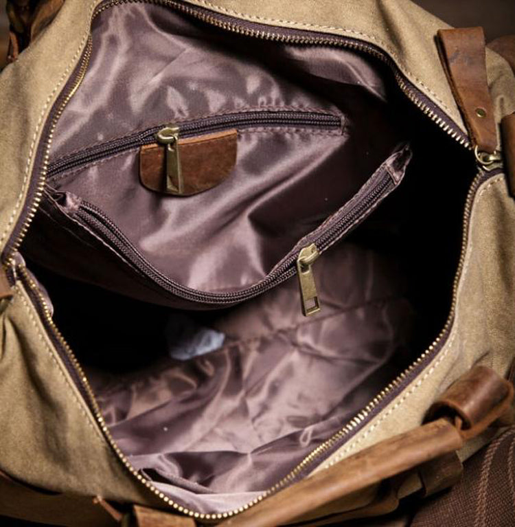 Rynx | Men's Vintage Military Canvas Leather Shoulder Bag